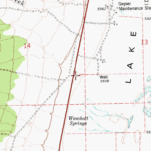 Topographic Map of Dupont Creek, NV