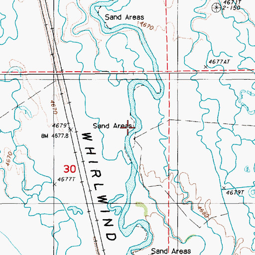 Topographic Map of Dwyer Dam, NV