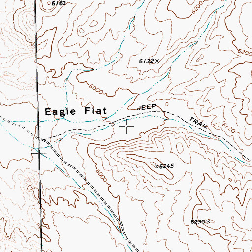 Topographic Map of Eagle Draw, NV
