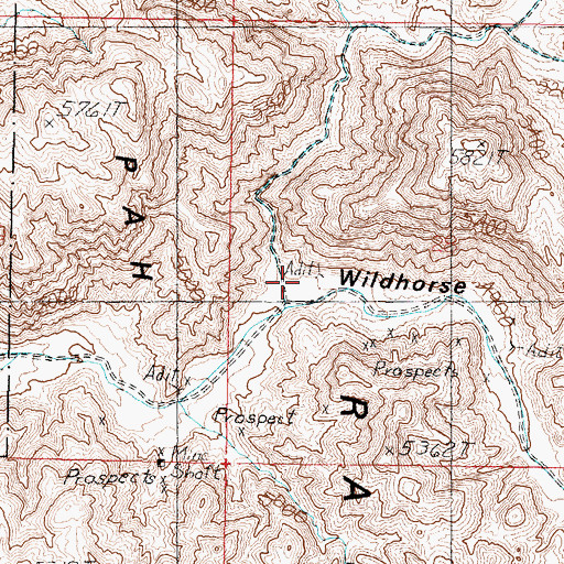 Topographic Map of Eagle Wash, NV