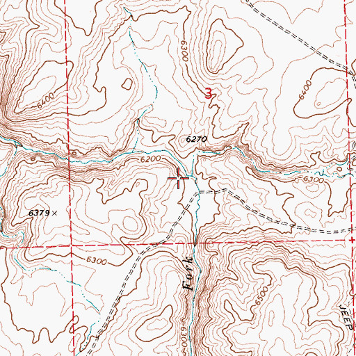 Topographic Map of East Fork Deer Creek, NV