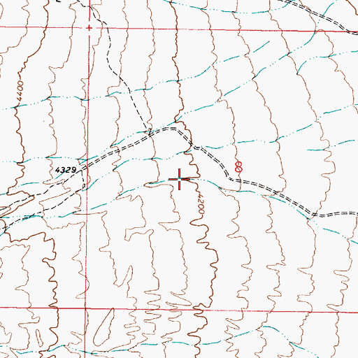 Topographic Map of East Lee Canyon, NV