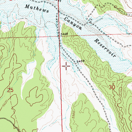 Topographic Map of East Pine Wash, NV