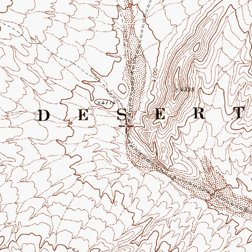 Topographic Map of East Sandy Wash, NV