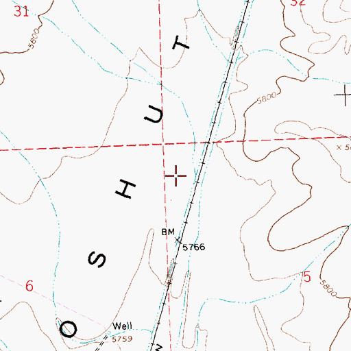 Topographic Map of East Squaw Creek, NV