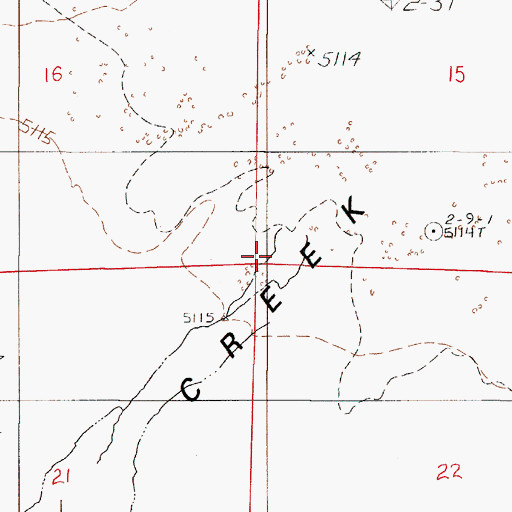 Topographic Map of Edwards Creek, NV
