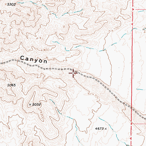 Topographic Map of Elevenmile Canyon, NV