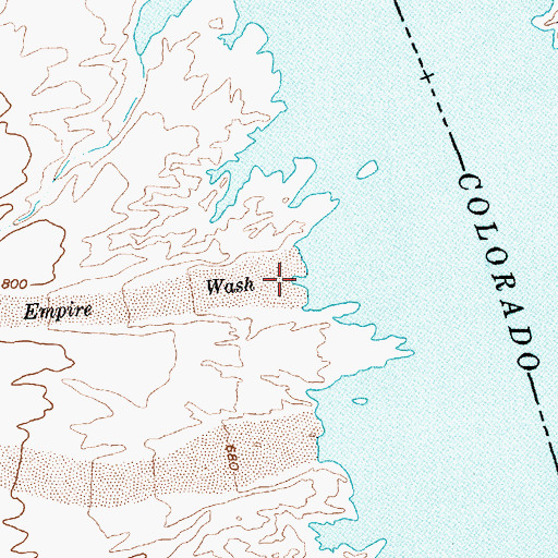 Topographic Map of Empire Wash, NV