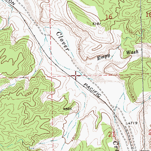 Topographic Map of Empy Wash, NV