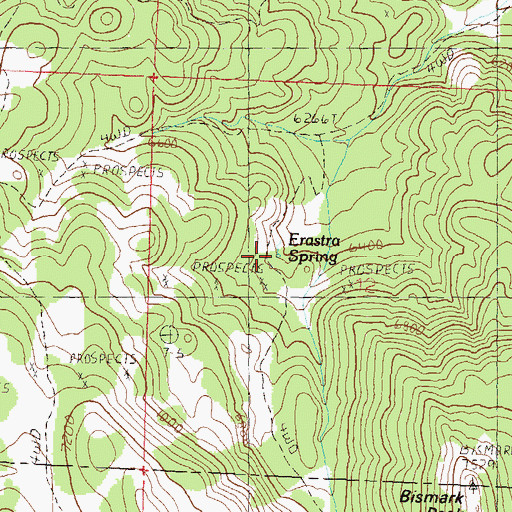 Topographic Map of Erastra Spring, NV