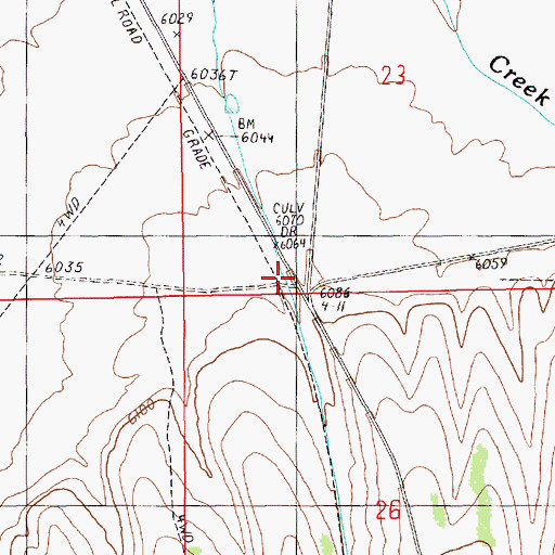 Topographic Map of Eureka Canyon, NV