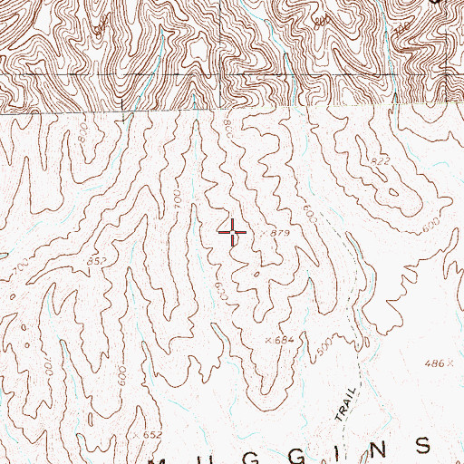 Topographic Map of Muggins Mountains, AZ