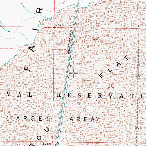 Topographic Map of Fairview Valley, NV