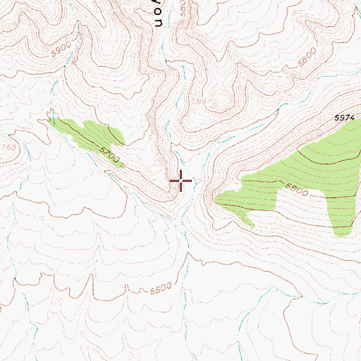 Topographic Map of Falcon Canyon, NV