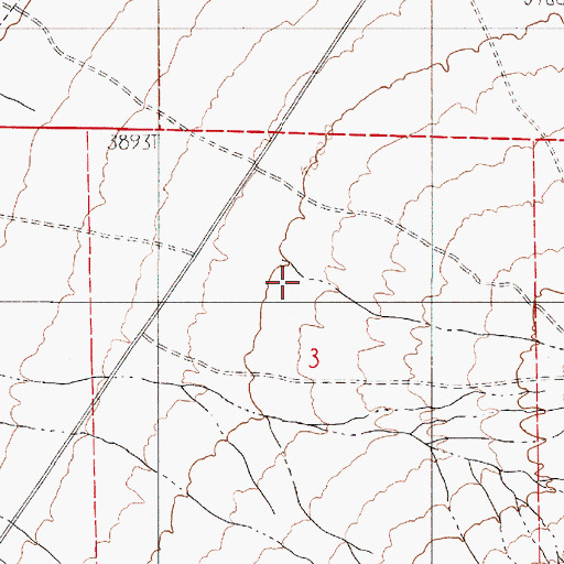 Topographic Map of Favret Canyon, NV