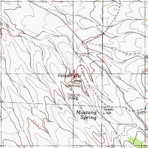 Topographic Map of Fencemaker Camp, NV