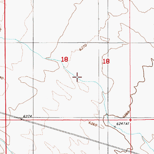 Topographic Map of Ferguson Creek, NV