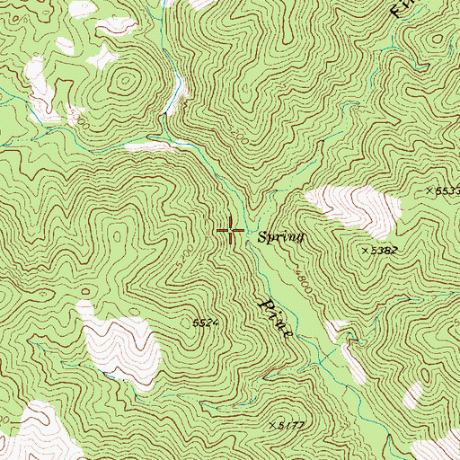 Topographic Map of Fife Canyon, NV