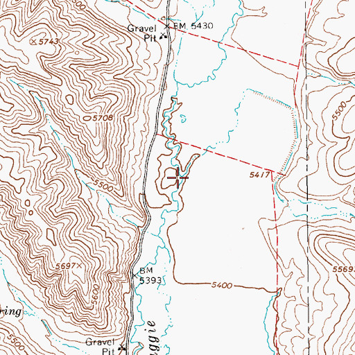 Topographic Map of Fish Creek, NV