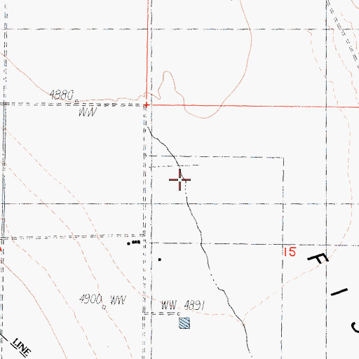 Topographic Map of Fish Lake Valley Wash, NV