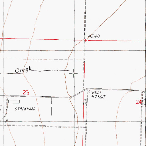 Topographic Map of Fivemile Creek, NV