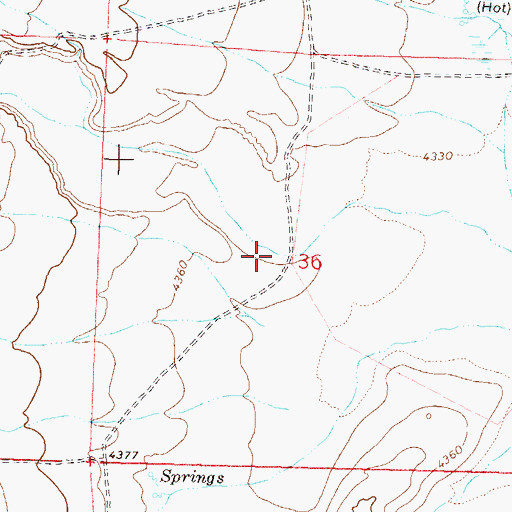Topographic Map of Fly Canyon, NV