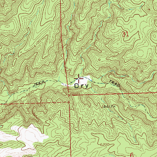 Topographic Map of Fulman Canyon, NV