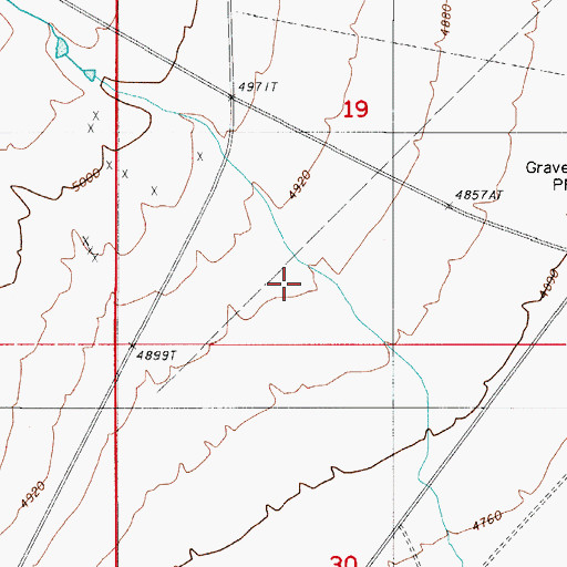 Topographic Map of Galena Canyon, NV