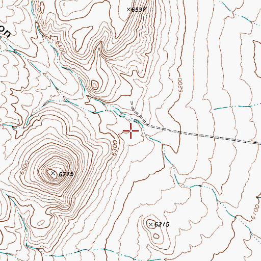 Topographic Map of Gandolfo Canyon, NV