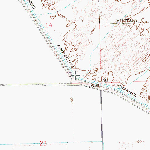 Topographic Map of Muggins Wash, AZ