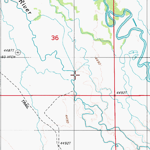 Topographic Map of Gimble One Ditch, NV