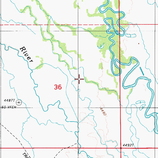 Topographic Map of Gimble Two Ditch, NV