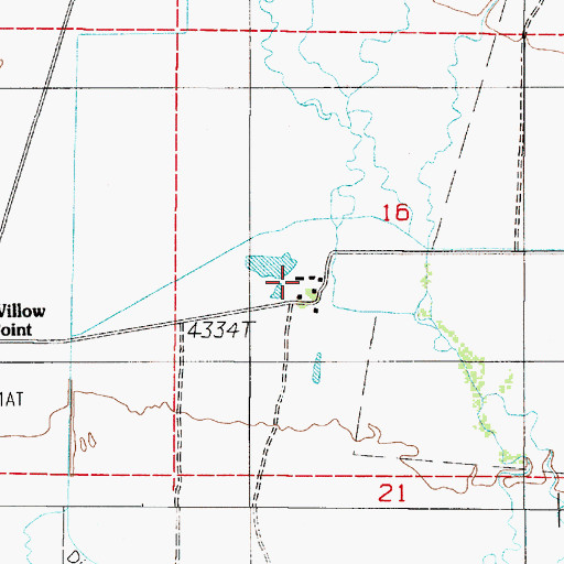 Topographic Map of Godchaux Ranch, NV