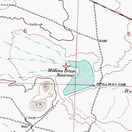Topographic Map of Gold Springs Wash, UT