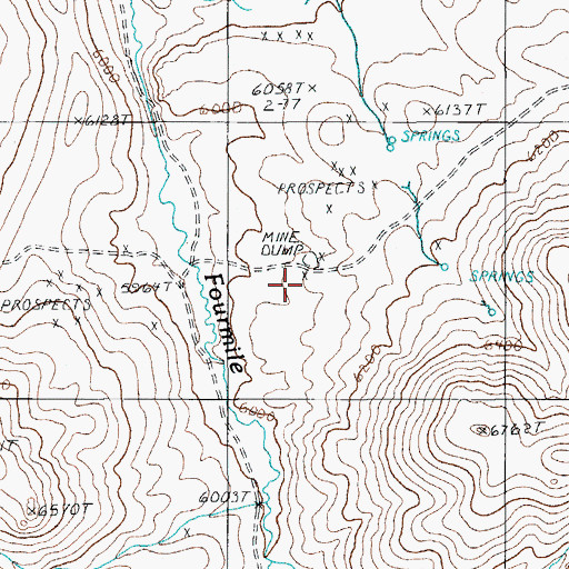 Topographic Map of Good Hope Mine, NV