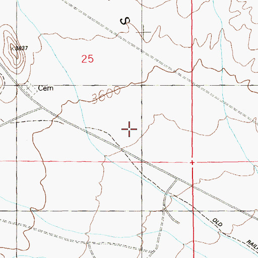 Topographic Map of Goodsprings Valley, NV