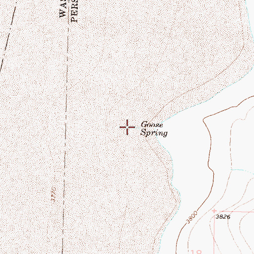 Topographic Map of Goose Spring, NV
