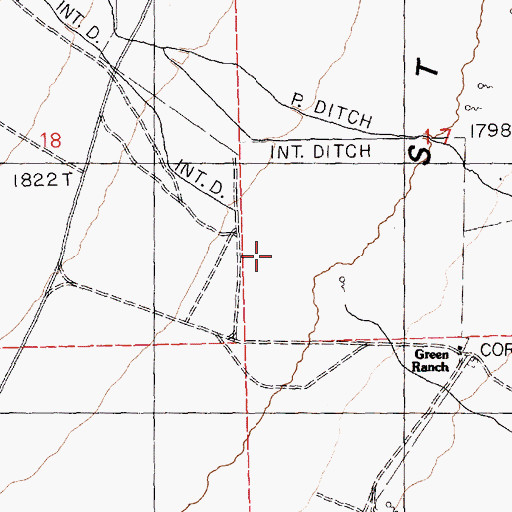 Topographic Map of Goshute Creek, NV