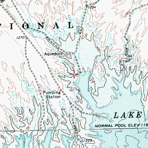 Topographic Map of Government Wash, NV