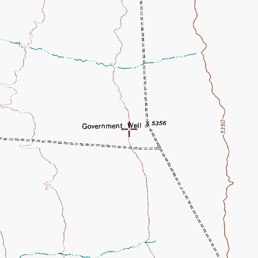 Topographic Map of Government Well, NV