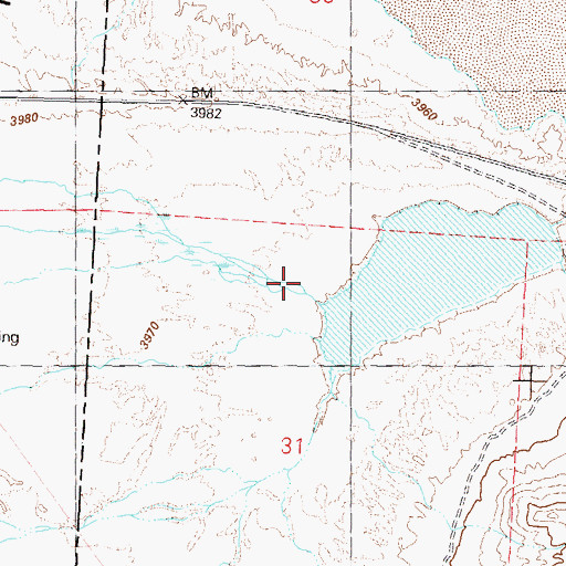 Topographic Map of Granite Creek, NV