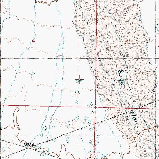 Topographic Map of Granite Springs Valley, NV