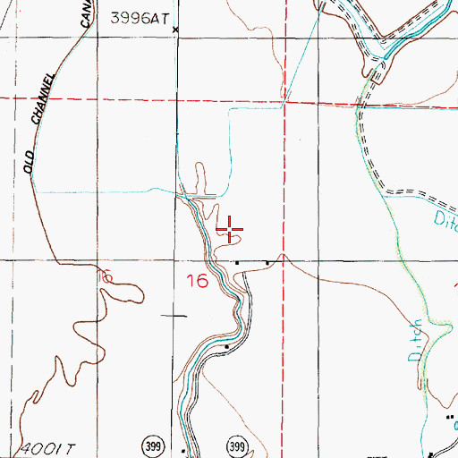Topographic Map of Graveyard Drain, NV