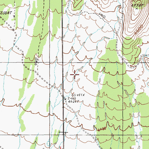 Topographic Map of Grays Canyon, NV