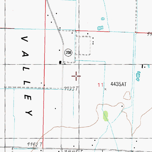 Topographic Map of Greenwood Ditch, NV