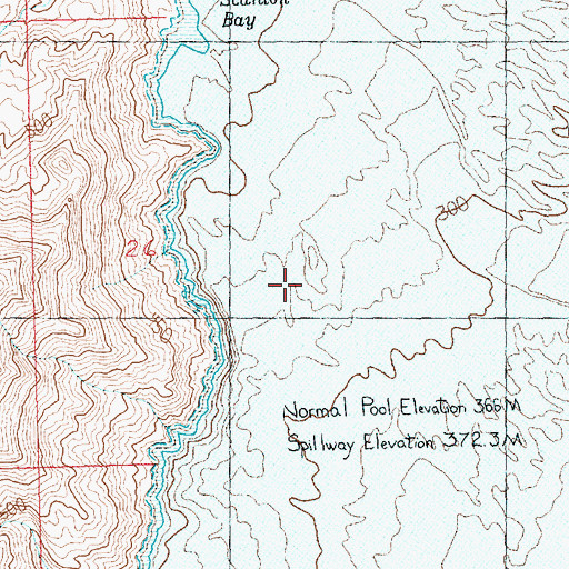 Topographic Map of Gregg Basin, NV