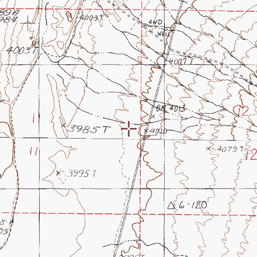 Topographic Map of Grimes Canyon, NV