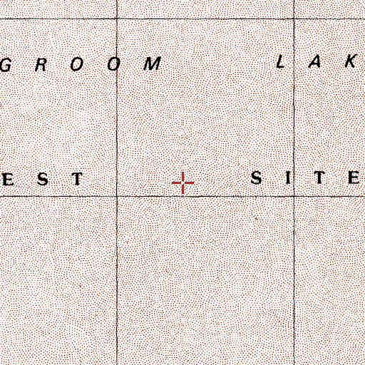 Topographic Map of Groom Lake, NV