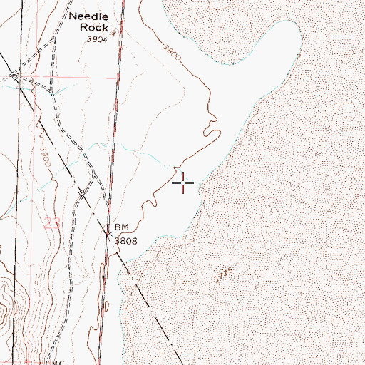 Topographic Map of Groundhog Canyon, NV