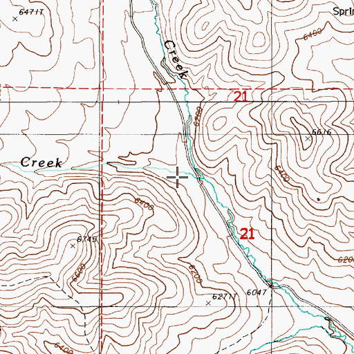 Topographic Map of Grouse Creek, NV